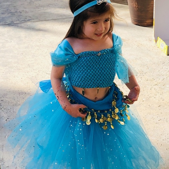 PRINCESS JASMINE couture tutu skirt/top - Picture 6 of 7